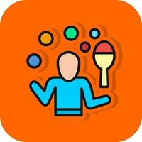 Juggling Vector Icon Design