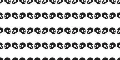 Skull Crossbones seamless pattern vector Halloween pirate bone ghost tile background repeat wallpaper scarf isolated cartoon illustration