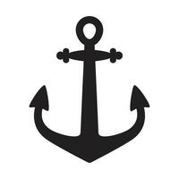 Anchor vector icon logo boat pirate helm maritime Nautical illustration symbol graphic simple