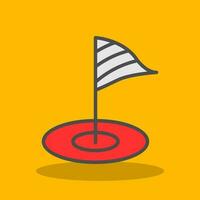 Minigolf Vector Icon Design