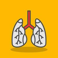 Lungs Vector Icon Design