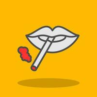 diseño de icono de vector de labios