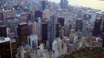 Cinematic aerial shot of real estate residential city buildings blocks video