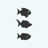 Fish logo template vector