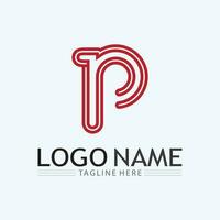 Letter P Logo vector illustration design