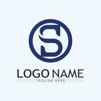 Business corporate S letter logo and S logo design vector