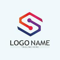 Business corporate S letter logo vector