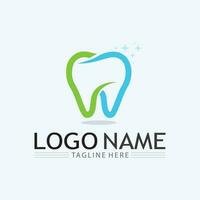 plantilla de vector de diseño de logotipo dental. logotipo de dentista creativo. logotipo vectorial de la clínica dental.