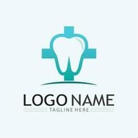 plantilla de vector de diseño de logotipo dental. logotipo de dentista creativo. logotipo vectorial de la clínica dental.