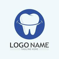 plantilla de vector de diseño de logotipo dental. logotipo de dentista creativo. logotipo vectorial de la clínica dental.