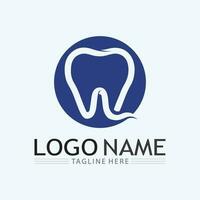 plantilla de vector de diseño de logotipo dental. logotipo de dentista creativo. logotipo vectorial de la clínica dental.