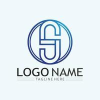 Business corporate S letter logo and S logo design vector