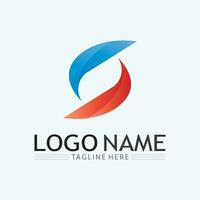 Business corporate S letter logo and S logo design vector