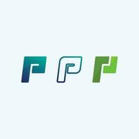 Letter P Logo vector illustration design