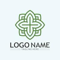 Eco Energy Vector Logo with leaf symbol. Green color with flash or thunder graphic. Nature and electricity renewable. This logo is suitable for technology, recycle, organic.