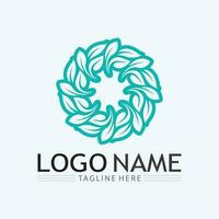 Tree logo icon vector illustration design.Vector silhouette of a tree templates of tree logo and roots  tree of life design illustration