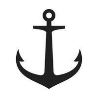 ancla vector icono logo barco pirata timón náutico marítimo ilustración símbolo sencillo gráfico