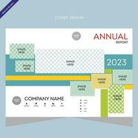 anual informe, fundamento cubiertas, cubrir diseño vector