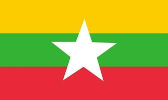 vector ilustración de el Birmania - myanmar bandera