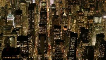 antenne visie van nieuw york stad stedelijk metropolis horizon gebouwen video