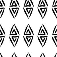 Abstract vector seamless pattern.  Ornament of simple geometric shapes. Illustration in doodle style