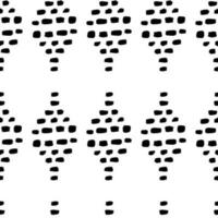 Abstract vector seamless pattern.  Ornament of simple geometric shapes. Illustration in doodle style