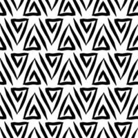 Abstract vector seamless pattern.  Ornament of simple geometric shapes. Illustration in doodle style