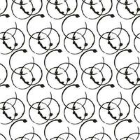 Abstract vector seamless pattern.  Ornament of simple geometric shapes. Illustration in doodle style