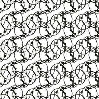 Abstract vector seamless pattern.  Ornament of simple geometric shapes. Illustration in doodle style