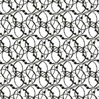 Abstract vector seamless pattern.  Ornament of simple geometric shapes. Illustration in doodle style