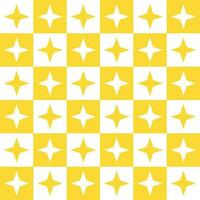 Yellow 4 point star. 4 point star pattern. 4 point star pattern background. 4 point star background. Seamless pattern. for backdrop, decoration, Gift wrapping vector