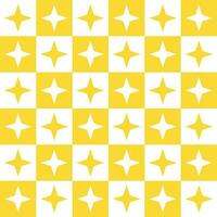 Yellow 4 point star. 4 point star pattern. 4 point star pattern background. 4 point star background. Seamless pattern. for backdrop, decoration, Gift wrapping vector