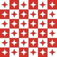 Red 4 point star. 4 point star pattern. 4 point star pattern background. 4 point star background. Seamless pattern. for backdrop, decoration, Gift wrapping vector
