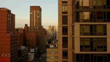antenne visie van nieuw york stad stedelijk metropolis horizon gebouwen video