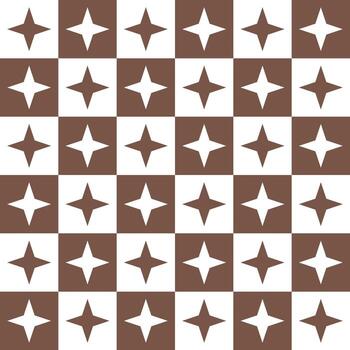 marrón 4 4 punto estrella. 4 4 punto estrella modelo. 4 4 punto estrella modelo antecedentes. 4 4 punto estrella antecedentes. sin costura modelo. para fondo, decoración, regalo envase vector