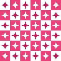 Pink 4 point star. 4 point star pattern. 4 point star pattern background. 4 point star background. Seamless pattern. for backdrop, decoration, Gift wrapping vector