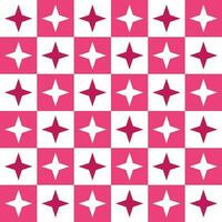 Pink 4 point star. 4 point star pattern. 4 point star pattern background. 4 point star background. Seamless pattern. for backdrop, decoration, Gift wrapping vector