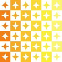 Yellow 4 point star. 4 point star pattern. 4 point star pattern background. 4 point star background. Seamless pattern. for backdrop, decoration, Gift wrapping vector