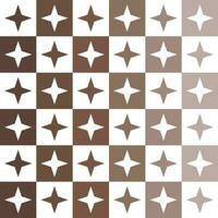 Brown 4 point star. 4 point star pattern. 4 point star pattern background. 4 point star background. Seamless pattern. for backdrop, decoration, Gift wrapping vector