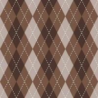 Brown argyle pattern. Argyle vector pattern. Argyle pattern. Seamless geometric pattern for clothing, wrapping paper, backdrop, background, gift card, sweater.