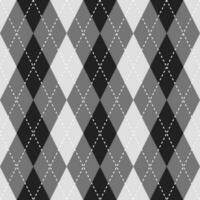 Black and grey color argyle pattern. Argyle vector pattern. Argyle pattern. Seamless geometric pattern for clothing, wrapping paper, backdrop, background, gift card, sweater.