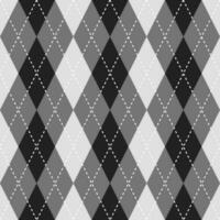 Black and grey color argyle pattern. Argyle vector pattern. Argyle pattern. Seamless geometric pattern for clothing, wrapping paper, backdrop, background, gift card, sweater.