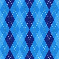 Blue argyle pattern. Argyle vector pattern. Argyle pattern. Seamless geometric pattern for clothing, wrapping paper, backdrop, background, gift card, sweater.