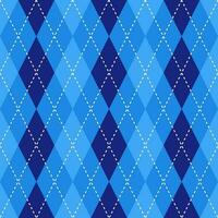 Blue argyle pattern. Argyle vector pattern. Argyle pattern. Seamless geometric pattern for clothing, wrapping paper, backdrop, background, gift card, sweater.