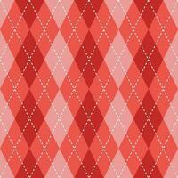 Red argyle pattern. Argyle vector pattern. Argyle pattern. Seamless geometric pattern for clothing, wrapping paper, backdrop, background, gift card, sweater.