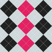 negro y rosado color argyle modelo. argyle vector modelo. argyle modelo. sin costura geométrico modelo para ropa, envase papel, fondo, fondo, regalo tarjeta, suéter.