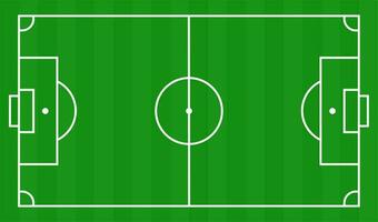 Soccer strategy field top view on green background vector