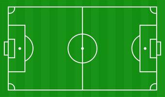 Soccer strategy field top view on green background vector