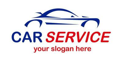 Car service vector logo color style isolated