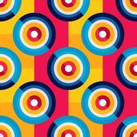 Abstract bauhaus circle pattern vector minimal 20s